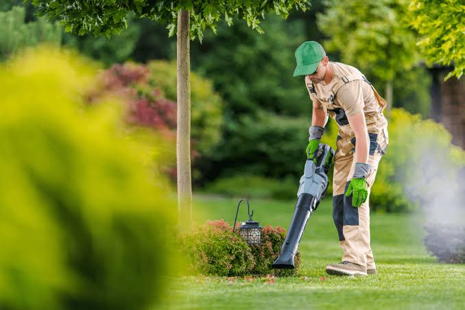 Flower bed and planting work